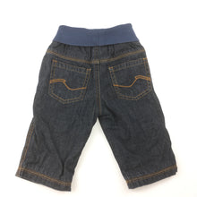 Load image into Gallery viewer, Boys Esprit, cotton lined denim jeans, elasticated waist, EUC, size 6 months