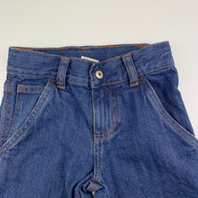 Load image into Gallery viewer, Boys Faded Glory, blue denim jeans, adjustable, Inside leg: 41cm, EUC, size 4