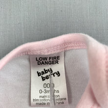 Load image into Gallery viewer, Girls Baby Berry, soft cotton bodysuit / romper, watermelon, GUC, size 000