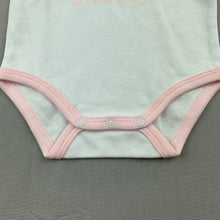 Load image into Gallery viewer, Girls Baby Berry, soft cotton bodysuit / romper, watermelon, GUC, size 000