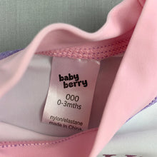 Load image into Gallery viewer, Girls Baby Berry, long sleeve rashie / swim top, mermaid, EUC, size 000