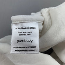 Load image into Gallery viewer, Unisex purebaby, soft organic cotton 0.5 Tog sleeping bag, EUC, size 0000-00