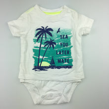 Load image into Gallery viewer, Boys Carter's, 2 in 1 cotton t-shirt / romper bodysuit, GUC, size 0