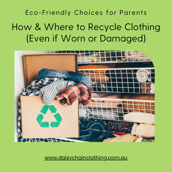 How & Where to Recycle Worn, Stained & Damaged Old Baby & Kids Clothes in Australia