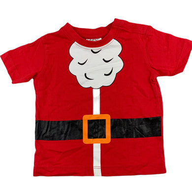 Lily & Dan red cotton Christmas t-shirt / top, size 00, Pre-loved