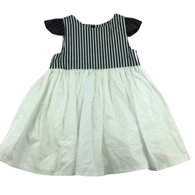 The Little Blush black & white hand made party dress, size 2, Pre-loved