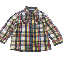 Load image into Gallery viewer, Mother Care check cotton long sleeve shirt, size 2, Pre-loved