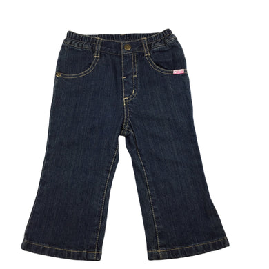 Osh Kosh dark denim jeans, elasticated, size 1, Pre-loved