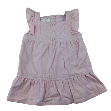 H&M lined pink cotton corduroy summer / party dress, size 00, Pre-loved