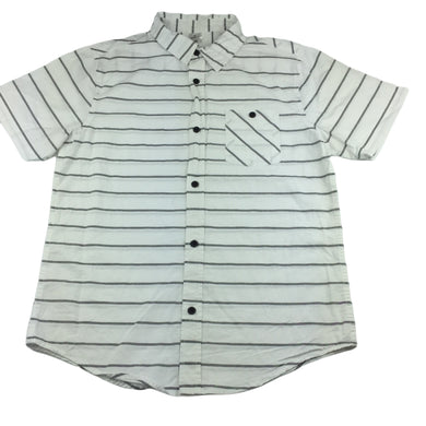 Urban Supply  stripe cotton short sleeve shirt, size 16, Pre-loved