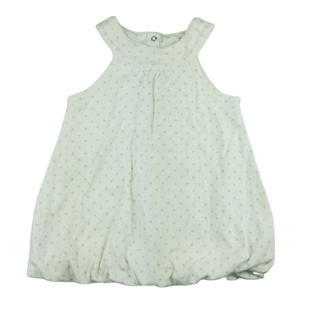 Target cute soft cotton bubble dress, stars, size 0, Pre-loved
