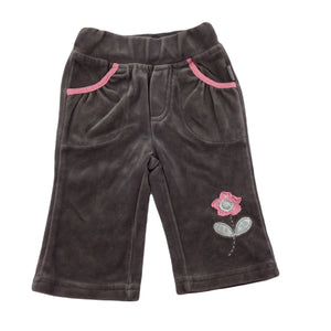 Pumpkin Patch cute velour pants / bottoms, elasticated, size 000, Pre-loved