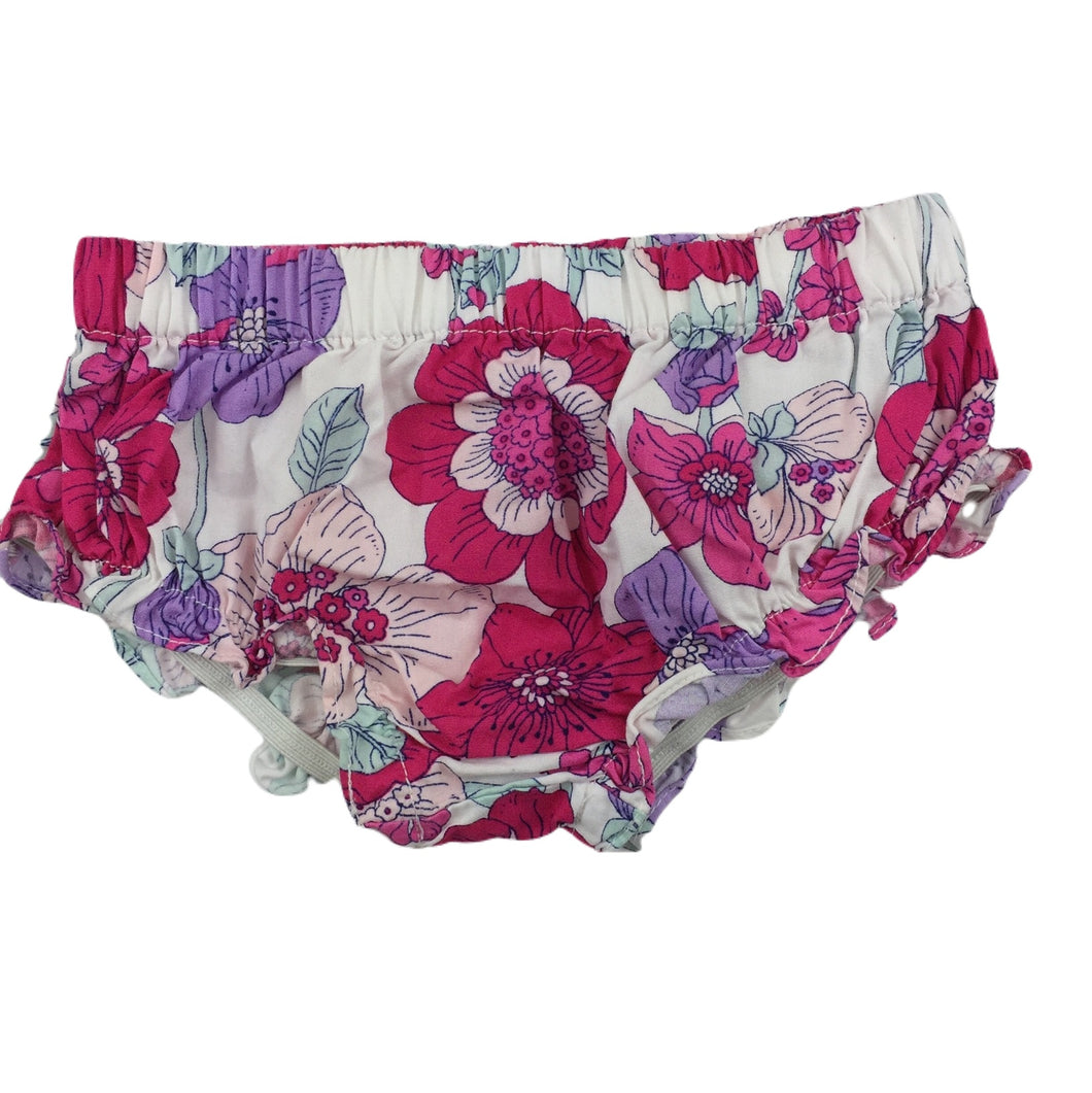 Pumpkin Patch cute floral cotton bloomers, size 00, Pre-loved