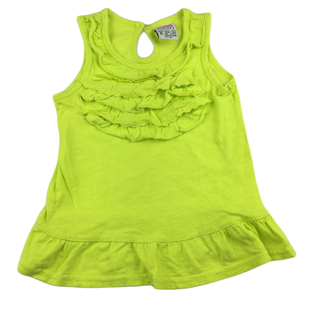 Kids Stuff fluoro cotton party dress, size 0, Pre-loved