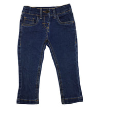 Load image into Gallery viewer, H&amp;T blue stretch denim jeans, adjustable, size 1, Pre-loved
