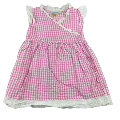 JoJo Maman Bebe lightweight cotton wrap-over dress, size 1, Pre-loved