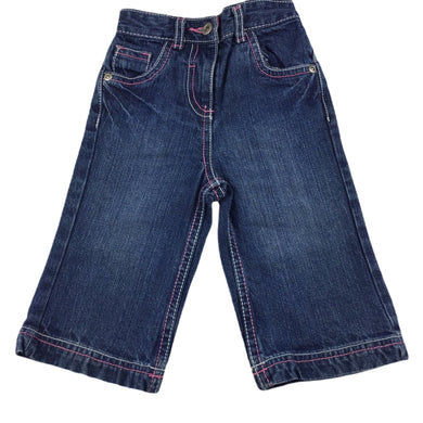 George blue denim jeans, elasticated, size 0, Pre-loved