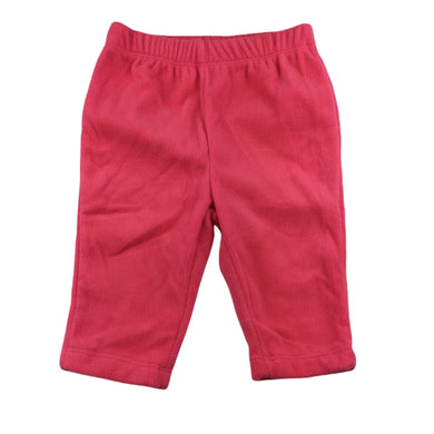 Tiny Little Wonders pink fleece pants / bottoms, size 00, Pre-loved