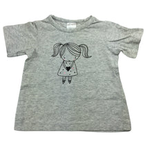 Load image into Gallery viewer, Tiny Little Wonders grey cotton t-shirt / top, size 00, Pre-loved