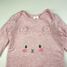Load image into Gallery viewer, Girls Target, pink marle cotton romper, FUC, size 000,  