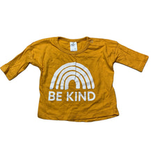 Load image into Gallery viewer, Girls Baby Berry, mustard cotton long sleeve top, EUC, size 00,  