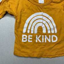 Load image into Gallery viewer, Girls Baby Berry, mustard cotton long sleeve top, EUC, size 00,  