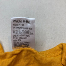 Load image into Gallery viewer, Girls Baby Berry, mustard cotton long sleeve top, EUC, size 00,  