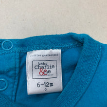 Load image into Gallery viewer, Boys Charlie &amp; Me, cotton long sleeve t-shirt / top, crocodile, GUC, size 0,  