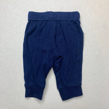 Load image into Gallery viewer, unisex Carters, navy cotton pants / bottoms, EUC, size 000,  