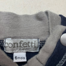 Load image into Gallery viewer, Boys Confetti, navy cotton long sleeve t-shirt / top, GUC, size 6 months,  
