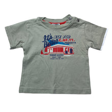 Load image into Gallery viewer, Boys Confetti, green cotton t-shirt / top, FUC, size 6 months,  