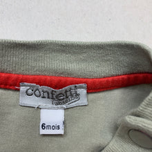Load image into Gallery viewer, Boys Confetti, green cotton t-shirt / top, FUC, size 6 months,  