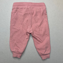 Load image into Gallery viewer, Girls H&amp;M, pink cotton pants / bottoms, elasticated, GUC, size 00,  
