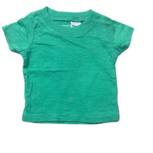 Load image into Gallery viewer, unisex Carters, green cotton t-shirt / top, GUC, size 0000-000,  