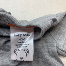 Load image into Gallery viewer, Boys Baby Baby, grey &amp; orange long sleeve t-shirt / top, EUC, size 0000,  