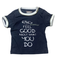 Load image into Gallery viewer, Boys Timberland, navy cotton t-shirt / top, EUC, size 0000,  