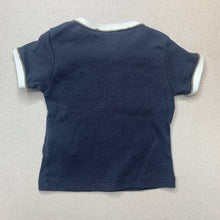 Load image into Gallery viewer, Boys Timberland, navy cotton t-shirt / top, EUC, size 0000,  