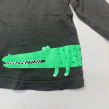 Load image into Gallery viewer, Boys Cotton On, long sleeve t-shirt / top, crocodile, GUC, size 00,  