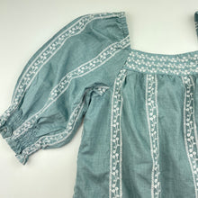 Load image into Gallery viewer, Girls Target, cotton lined embroidered dress, EUC, size 6, L: 70cm