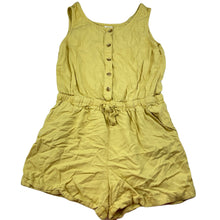 Load image into Gallery viewer, Girls Target, yellow viscose / linen playsuit, EUC, size 10,  