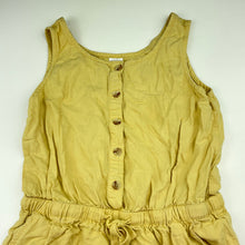 Load image into Gallery viewer, Girls Target, yellow viscose / linen playsuit, EUC, size 10,  