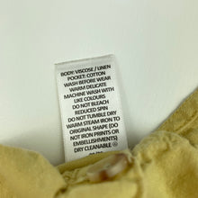 Load image into Gallery viewer, Girls Target, yellow viscose / linen playsuit, EUC, size 10,  