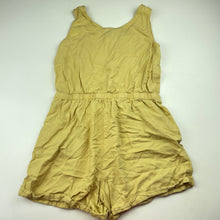 Load image into Gallery viewer, Girls Target, yellow viscose / linen playsuit, EUC, size 10,  