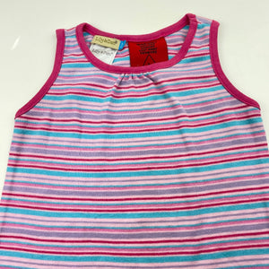 Girls Lily & Dan, striped nightie / night dress, GUC, size 1,  