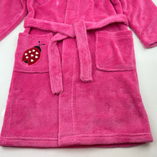 Load image into Gallery viewer, Girls Lily &amp; Dan, soft fleece dressing gown / bath robe, L: 70cm, GUC, size 6,  