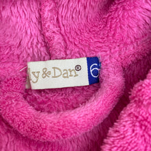Load image into Gallery viewer, Girls Lily &amp; Dan, soft fleece dressing gown / bath robe, L: 70cm, GUC, size 6,  