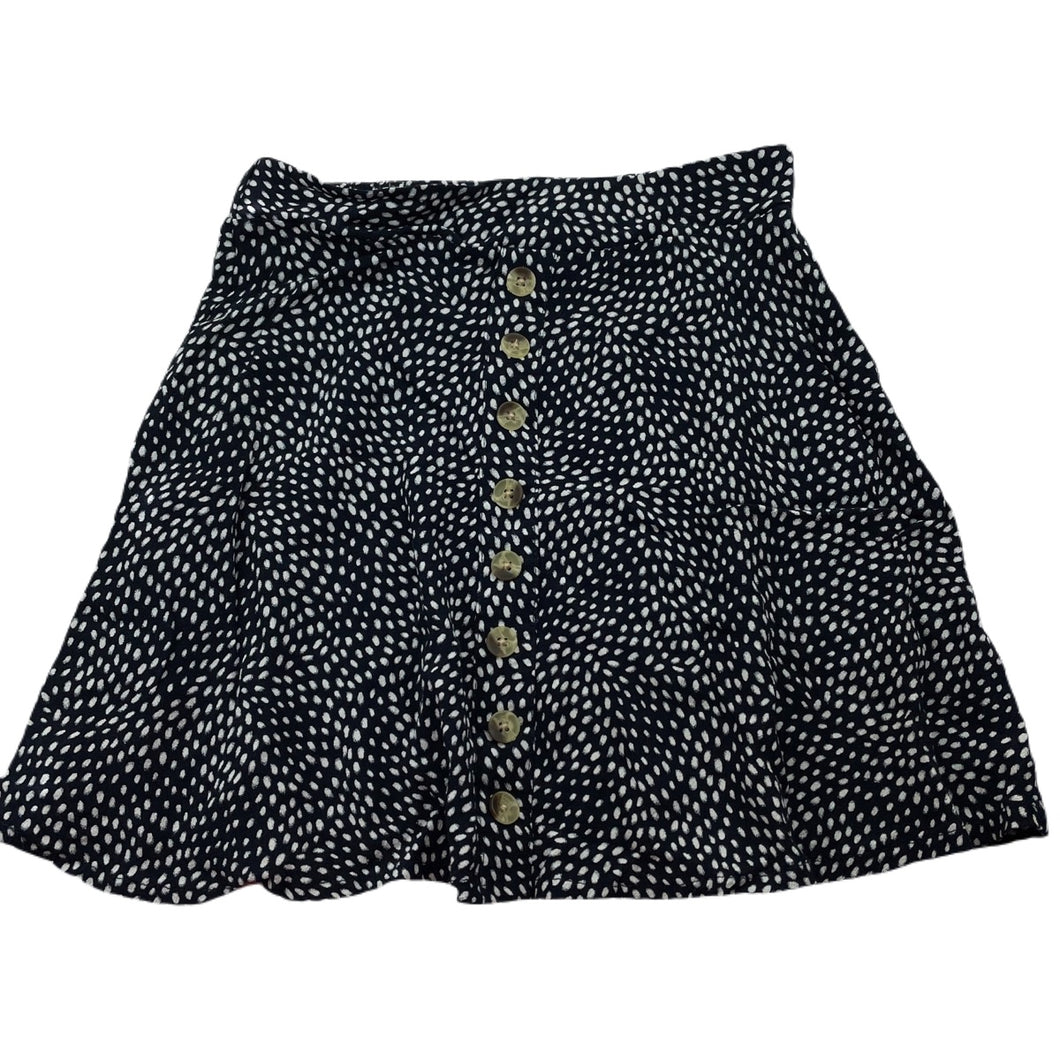 Girls Anko, navy lightweight skirt, elasticated, L: 37cm, GUC, size 10,  