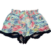 Load image into Gallery viewer, Girls Piping Hot, floral lightweight shorts, elasticated, EUC, size 10,  