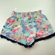 Load image into Gallery viewer, Girls Piping Hot, floral lightweight shorts, elasticated, EUC, size 10,  