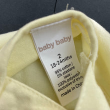 Load image into Gallery viewer, Girls Baby Baby, yellow floral lace romper, EUC, size 2,  
